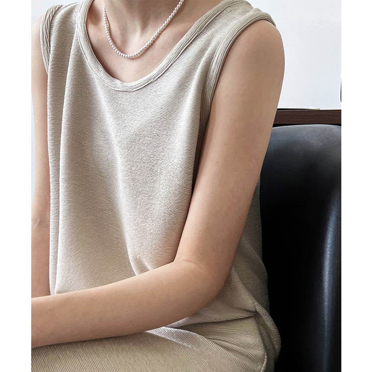Wrinkling Processing Sleeveless | ARGO TOKYO | 詳細画像5 