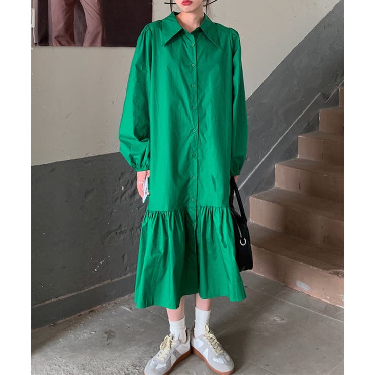 韓国ファッションレディース夏服ビッグカラーマーメイドワンピース シャツワンピース… | ARGO TOKYO | 詳細画像2 