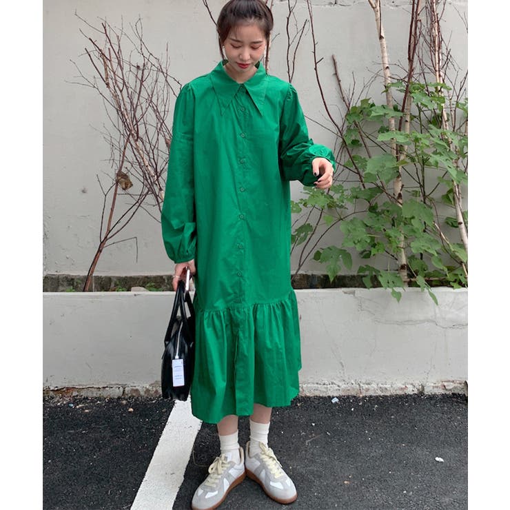 韓国ファッションレディース夏服ビッグカラーマーメイドワンピース シャツワンピース… | ARGO TOKYO | 詳細画像3 