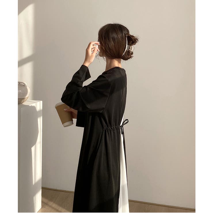 バックシアーポーチワンピース韓国ファッションレディース春夏服 | ARGO TOKYO | 詳細画像4 