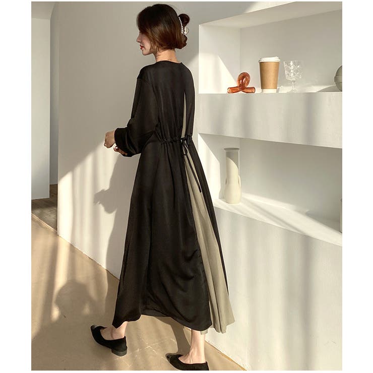 バックシアーポーチワンピース韓国ファッションレディース春夏服 | ARGO TOKYO | 詳細画像8 