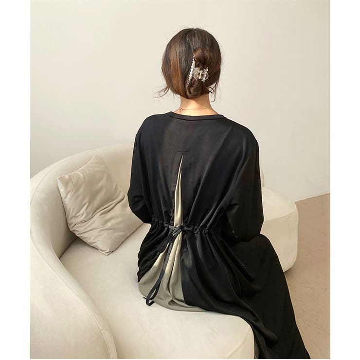 バックシアーポーチワンピース韓国ファッションレディース春夏服 | ARGO TOKYO | 詳細画像9 