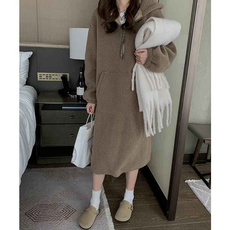 ボアフーディーワンピース 29004 ボアワンピース | ARGO TOKYO | 詳細画像18 