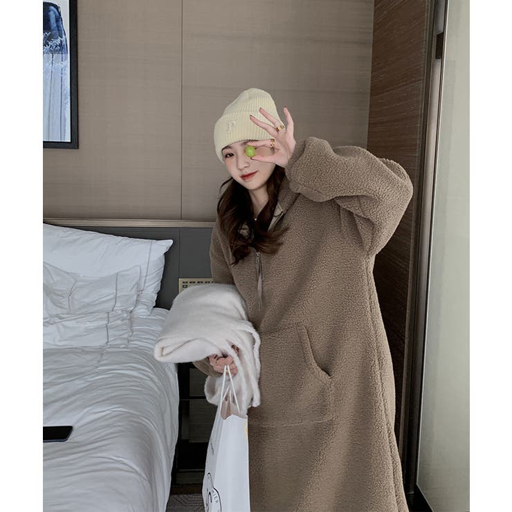 ボアフーディーワンピース 29004 ボアワンピース | ARGO TOKYO | 詳細画像7 