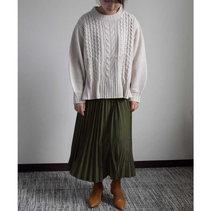カーキ | Fake suede pleats | ARGO TOKYO