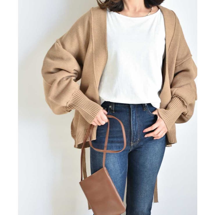 ベージュ | 自宅で洗えるニット ARGニットカーデイガン | ARGO TOKYO