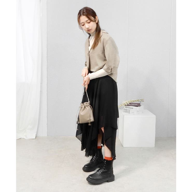レースアップショート 5cm厚底 minia[品番：ASNS0000811]｜minia