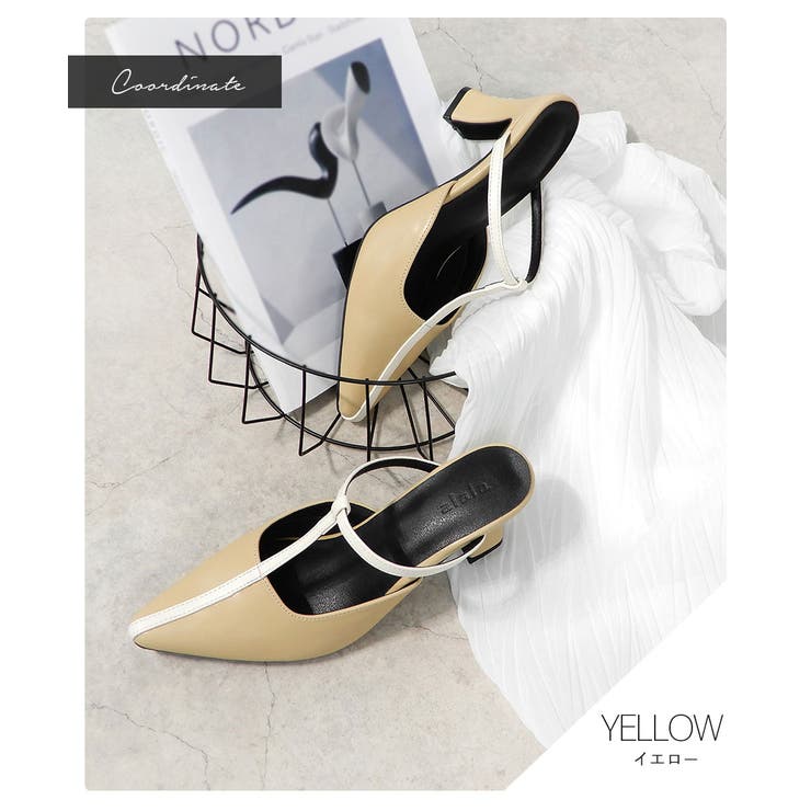 フレアヒールTストラップミュール 8cmヒール minia | minia | 詳細画像15 