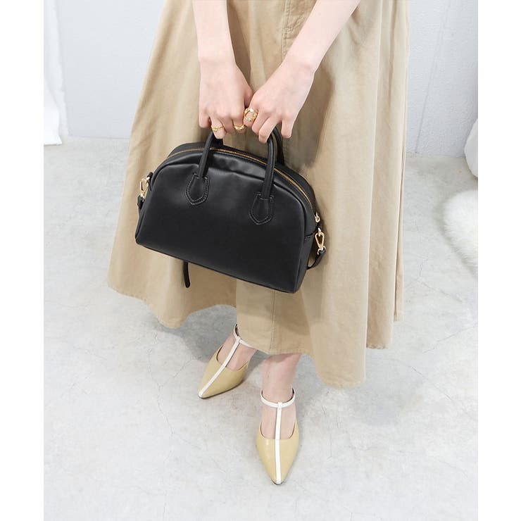 フレアヒールTストラップミュール 8cmヒール minia | minia | 詳細画像18 