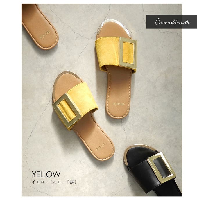 ビッグバックルフラットサンダル ぺたんこ minia | minia | 詳細画像10 