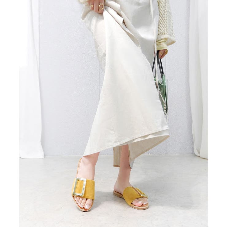 ビッグバックルフラットサンダル ぺたんこ minia | minia | 詳細画像12 