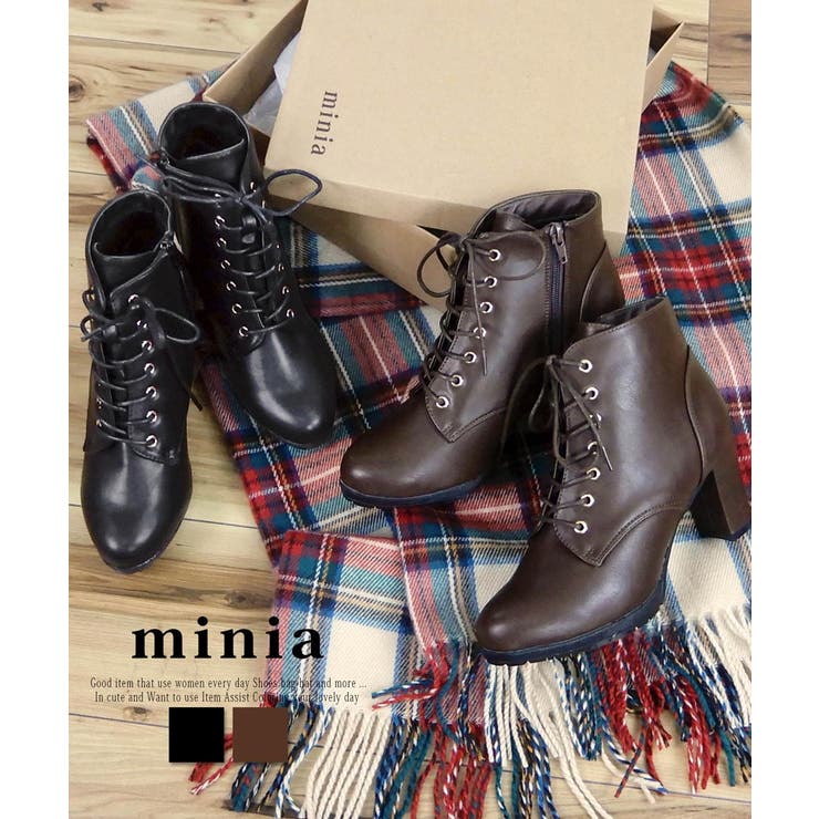 レースアップショートブーツ ショートブーツ レースアップシューズ 品番 Asns Minia ミニア のレディースファッション通販 Shoplist ショップリスト