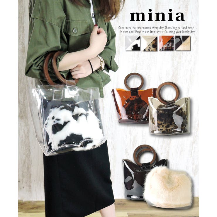 冬巾着付きクリアバケツバッグ 4way 品番 Asns Minia ミニア のレディースファッション通販 Shoplist ショップリスト