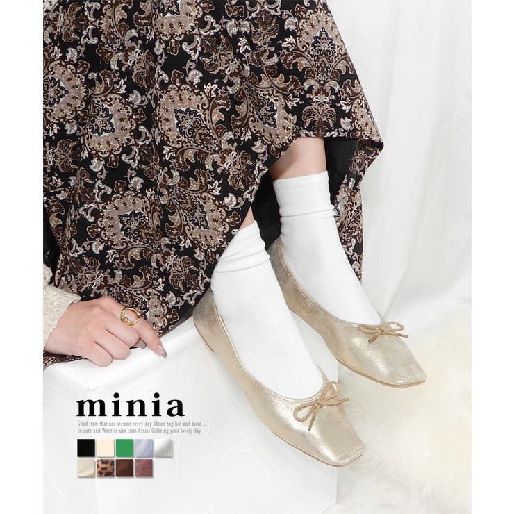 minitmute(ミニミュート) フラットシューズ(レディース) - 海外