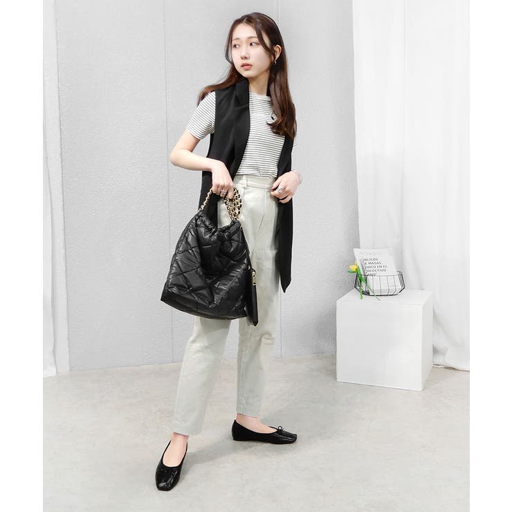 トゥステッチフラットパンプス ぺたんこ minia | minia | 詳細画像18 