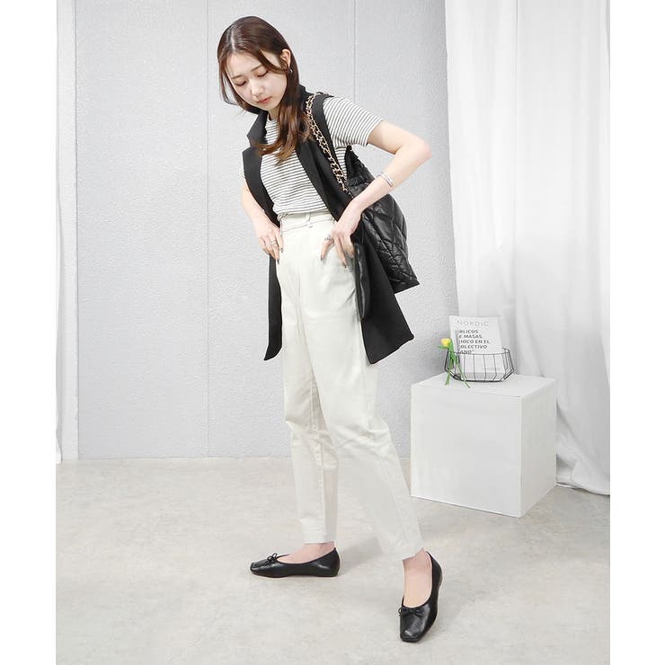 トゥステッチフラットパンプス ぺたんこ minia | minia | 詳細画像19 