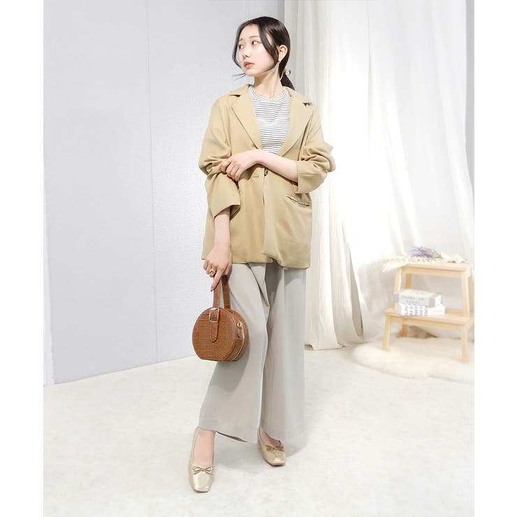 トゥステッチフラットパンプス ぺたんこ minia | minia | 詳細画像31 