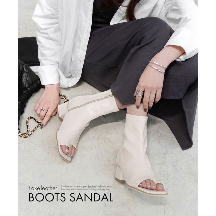 フェイクレザーブーサン 5cmヒール minia | minia | 詳細画像2 