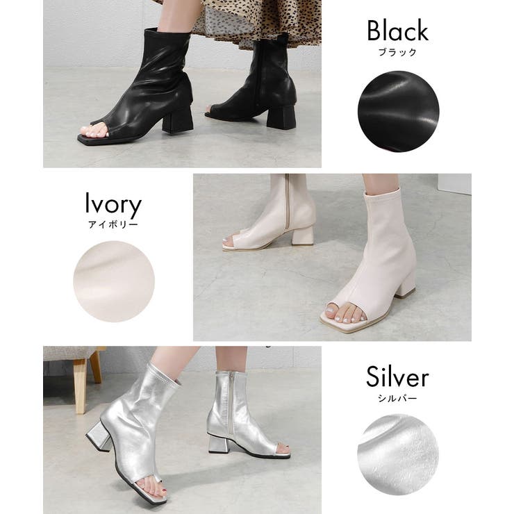 フェイクレザーブーサン 5cmヒール minia | minia | 詳細画像3 