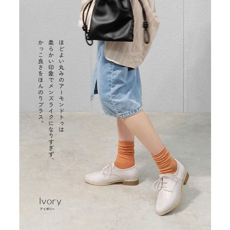 レースアップマニッシュ cmヒール minia[品番：ASNS0000816