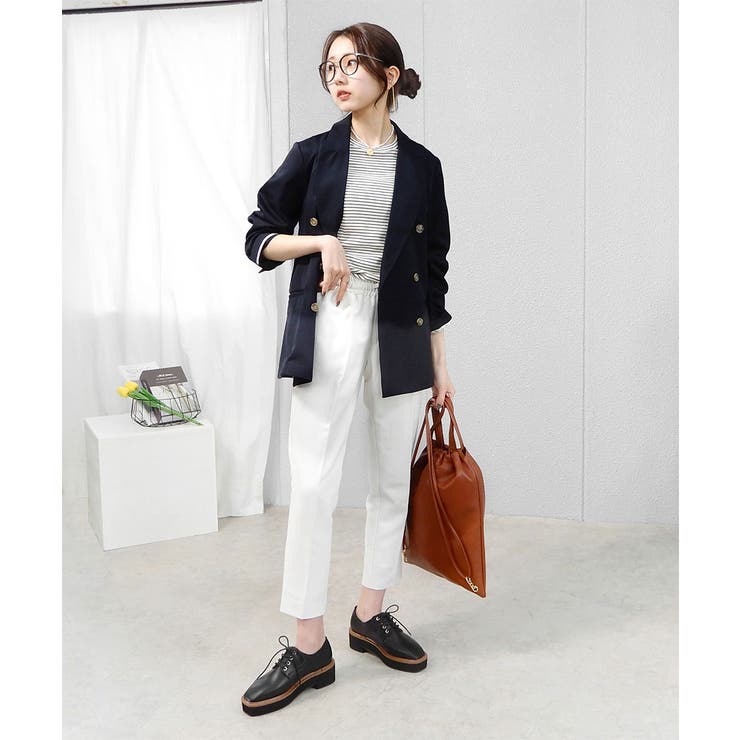 スクエアトゥ厚底オックスフォードシューズ 4cmヒール minia | minia | 詳細画像9 