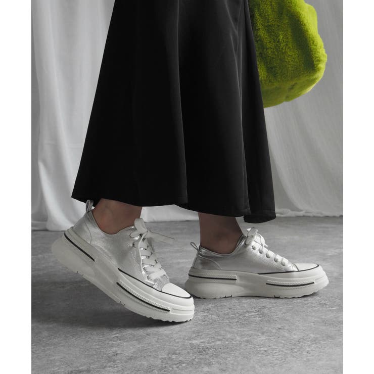 キャンバス メタリック 厚底スニーカー | minia | 詳細画像3 