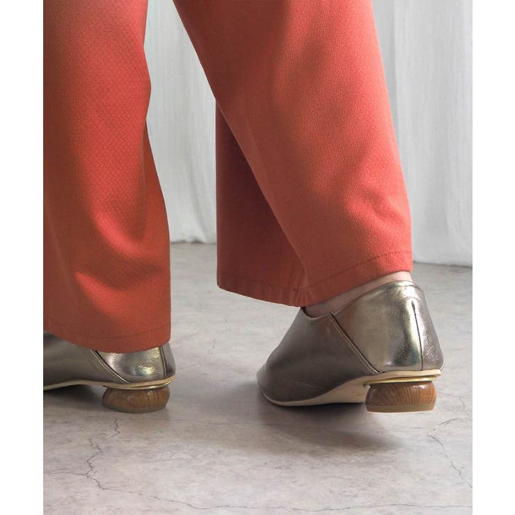 ウッドヒールメタリックバブーシュ パンプス minia ミニア | minia | 詳細画像3 