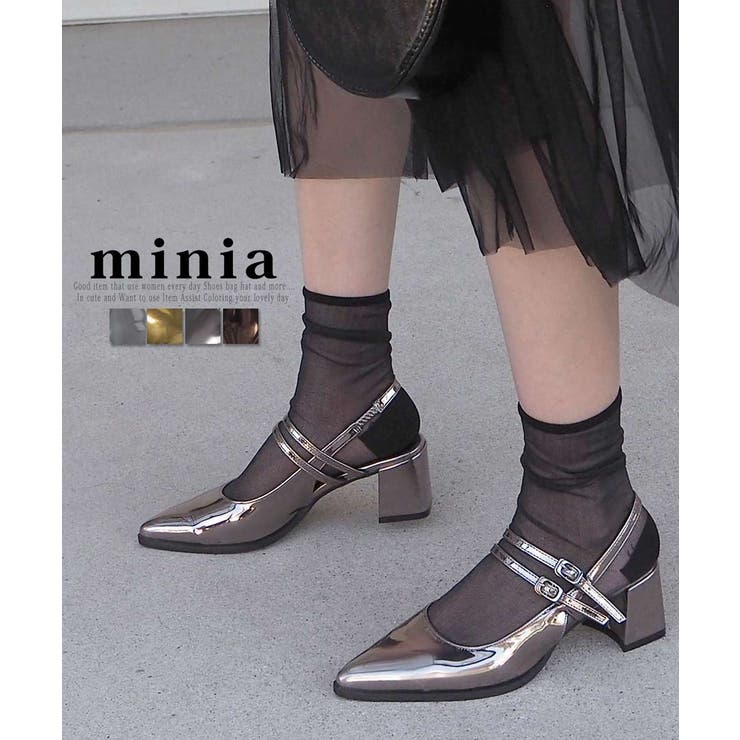 メタリックポインテッド 5cmヒール minia | minia | 詳細画像1 