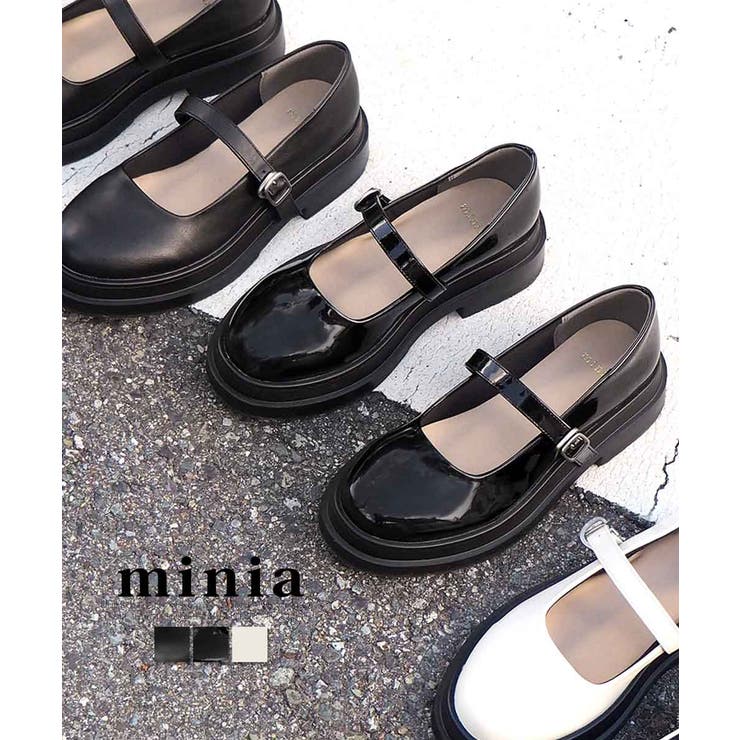 ぽっくりストラップローファー minia ミニア | minia | 詳細画像2 