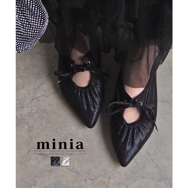 ブラック | ポインテッドリボンバレエ minia ミニア | minia