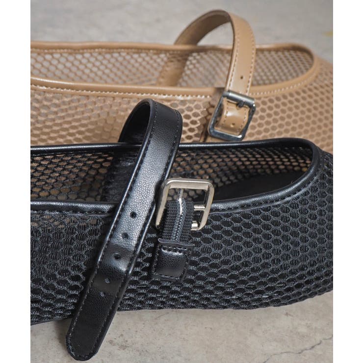 メッシュストラップバレエ フラットシューズ minia | minia | 詳細画像9 