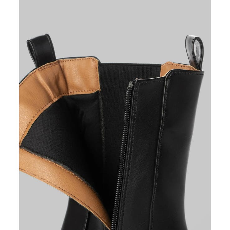 厚底ウェッジミドルサイドゴアブーツ 6cm厚底 minia | minia | 詳細画像7 