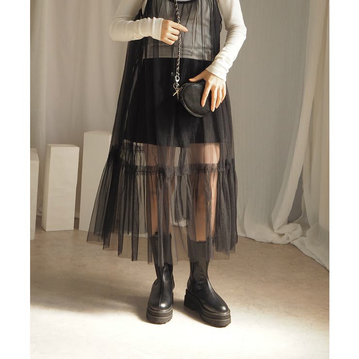 厚底ウェッジミドルサイドゴアブーツ 6cm厚底 minia | minia | 詳細画像16 