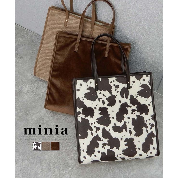素材遊びがかわいいパイピングビッグトートバッグ ハンドバッグ 大 容量 品番 Asns Minia ミニア のレディースファッション通販 Shoplist ショップリスト