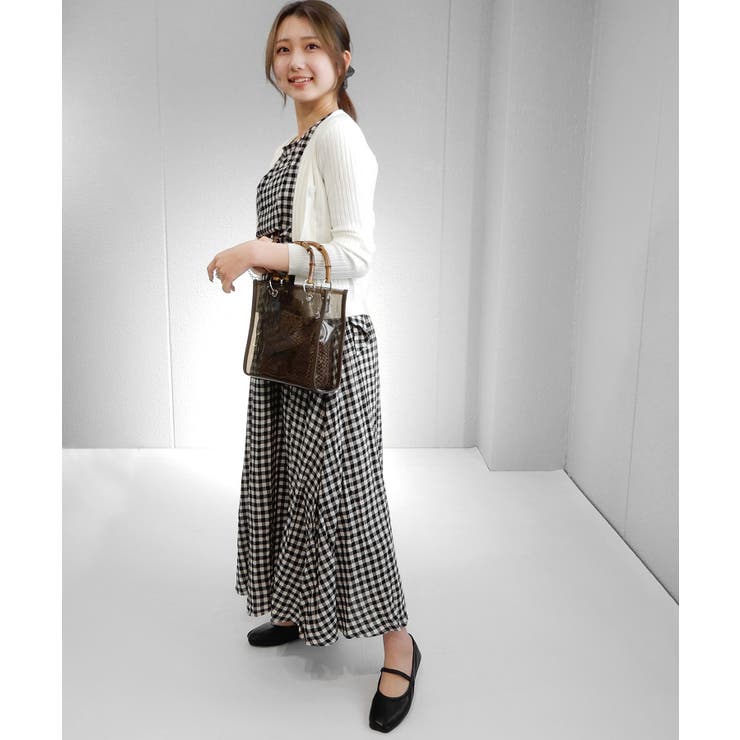 バンブーハンドルのクリアミニショルダー ハンドバッグ2WAY minia | minia | 詳細画像26 
