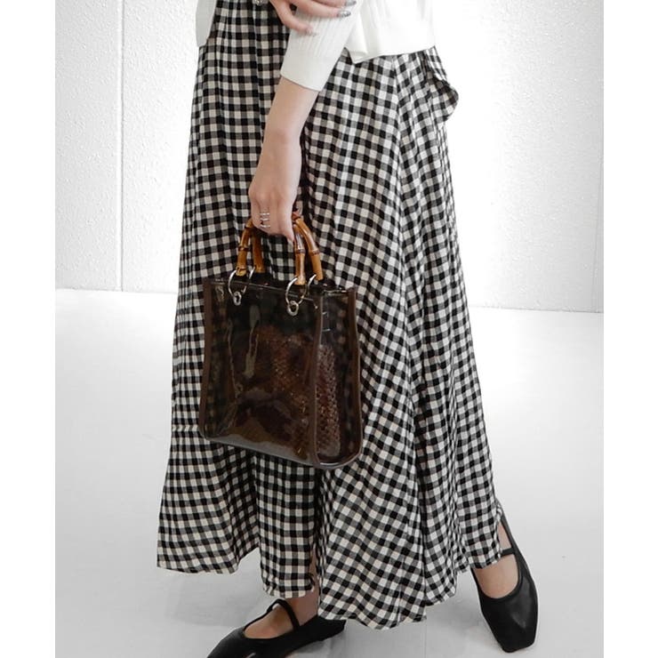 バンブーハンドルのクリアミニショルダー ハンドバッグ2WAY minia | minia | 詳細画像28 