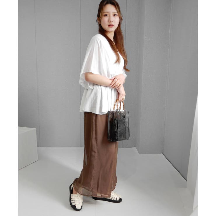 バンブーハンドルのクリアミニショルダー ハンドバッグ2WAY minia | minia | 詳細画像40 