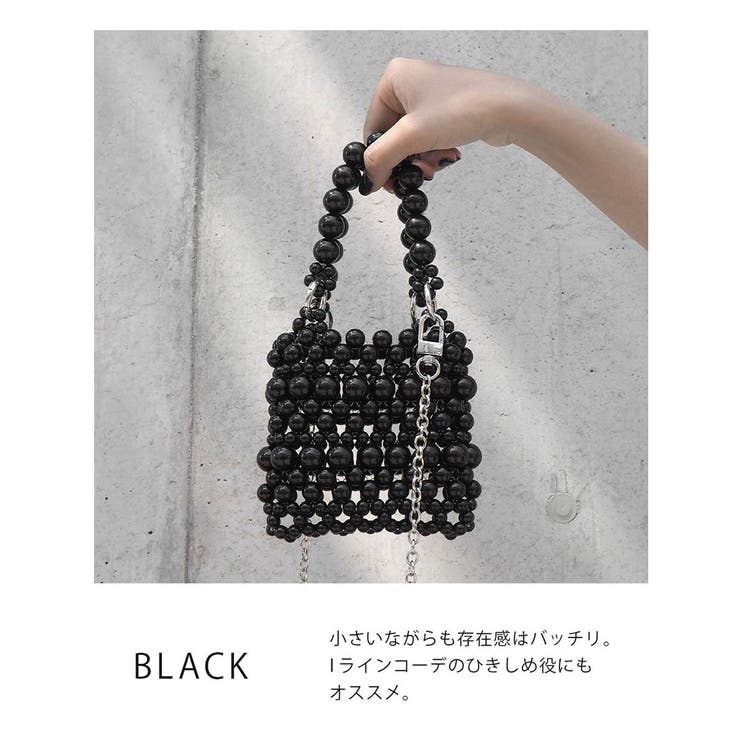 2WAYビーズミニバッグ ＜ ハンド[品番：ASNS0000975]｜minia