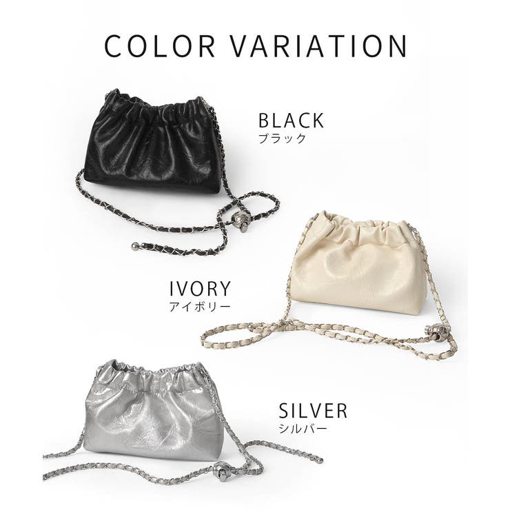 ショルダーバッグ・ポシェット ALKIALKA BUBBLE MINI (IVORY) アンドカワイイ And Kawaii ショルダーバッグ キルティング
