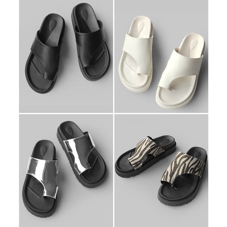 フットベットトングサンダル minia 厚底サンダル[品番