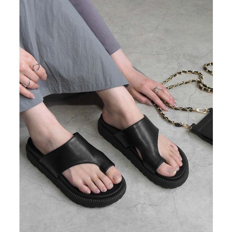 フットベットトングサンダル minia 厚底サンダル[品番