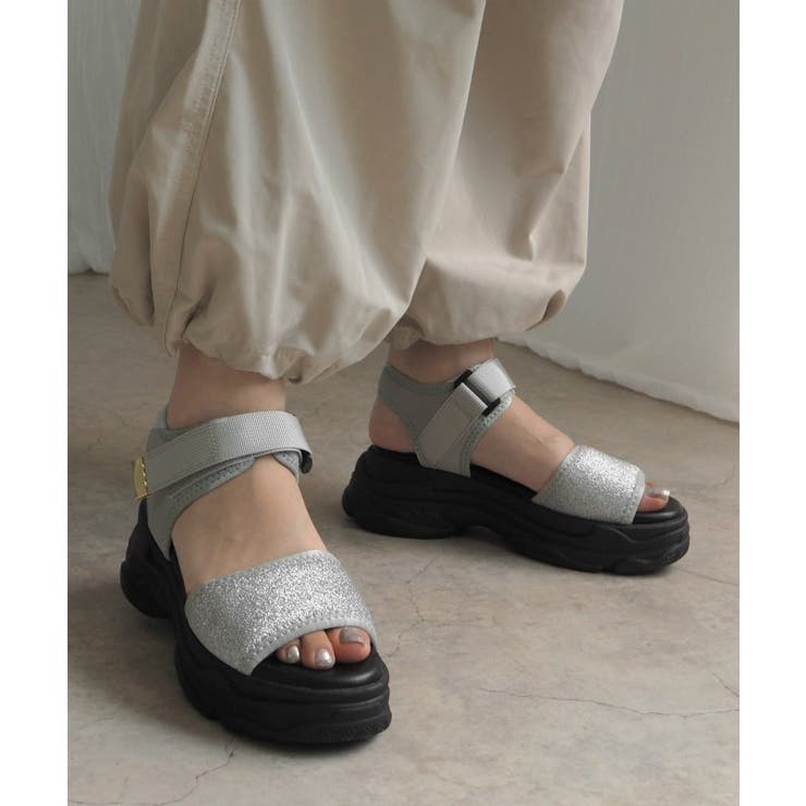 ラメスポサン minia 厚底スポーツサンダル | minia | 詳細画像4 