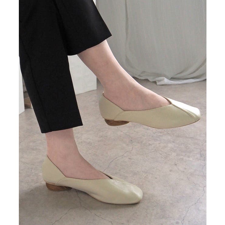 【かかとが踏める2WAY】大人見えシンプル ウッドヒールパンプス スクエアパンプ… | minia | 詳細画像4 