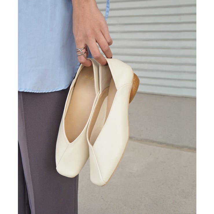 【かかとが踏める2WAY】大人見えシンプル ウッドヒールパンプス スクエアパンプ… | minia | 詳細画像20 