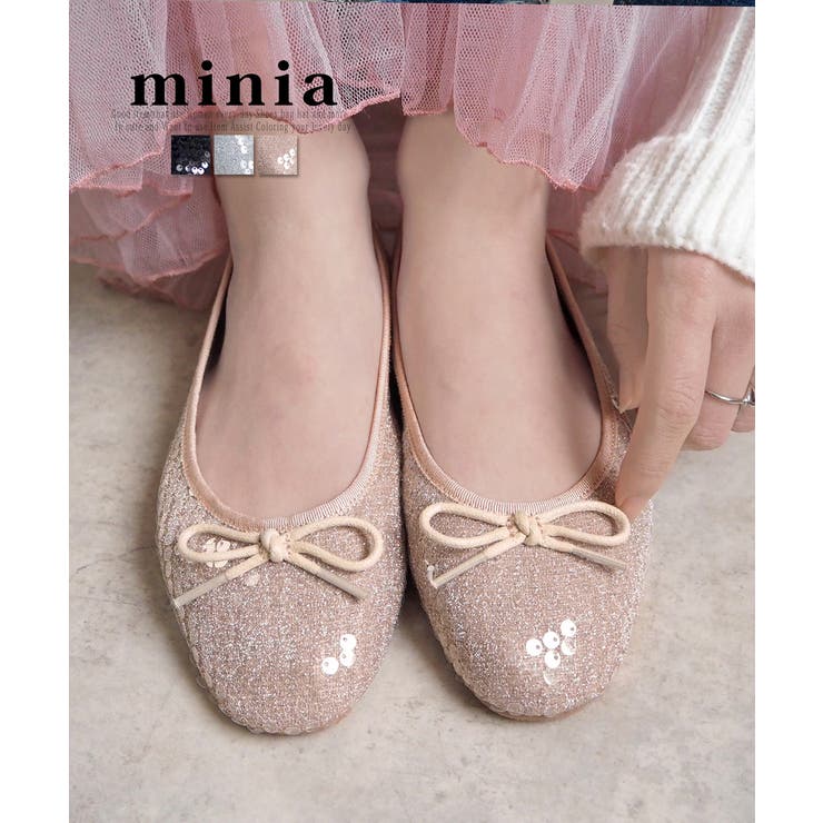 スパンコールバレエ minia フラットシューズ | minia | 詳細画像1 