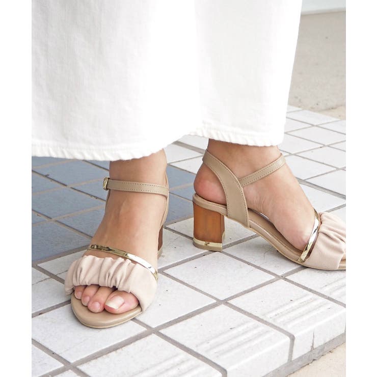 クリアヒールギャザーサンダル 5cmヒール minia | minia | 詳細画像13 