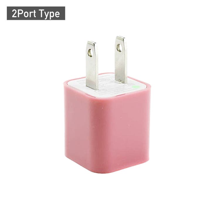ピンク | USB充電器 ACアダプター USB電源アダプタ | Aleh Te’enah