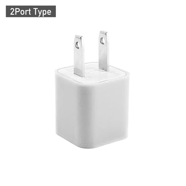 ホワイト | USB充電器 ACアダプター USB電源アダプタ | Aleh Te’enah