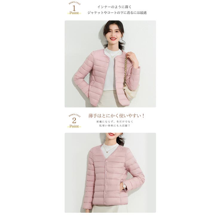 中綿ジャケット レディース ライトアウター | Aleh Te’enah | 詳細画像4 