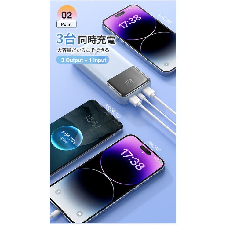 スマホやタブレットを複数回フル充電可能！モバイルバッテリー | Aleh Te’enah | 詳細画像6 